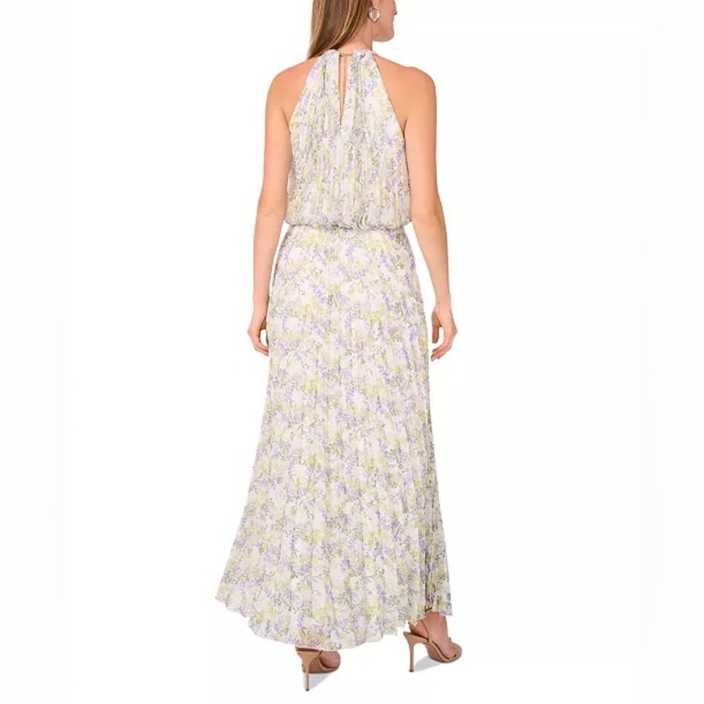 MSK
Women's Bloused-Waist Pleated Floral-Print Dress - Picture 4 of 8